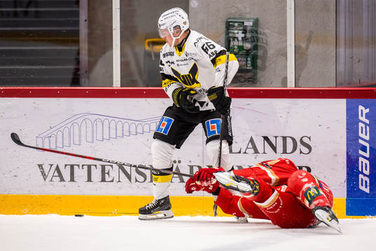 Västerås IKs Alexander Lindelöf och Kalmar HCs Teemu