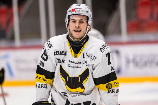 Västerås IKs Gabriel Kangas deppar