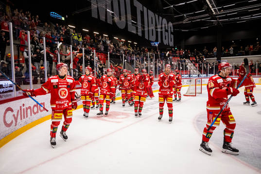 Kalmar HCs spelare jublar