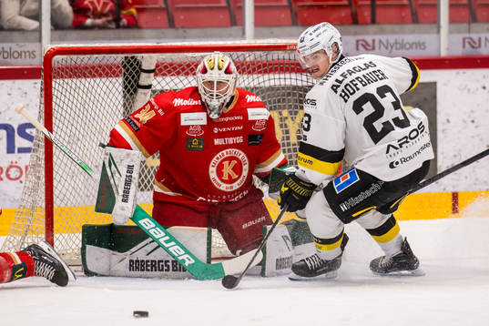 Kalmar HCs målvakt Alexander Hellnemo och Västerås IKs