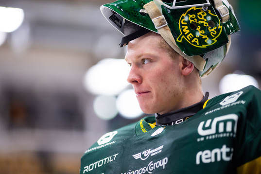 Björklövens målvakt Melker Thelin