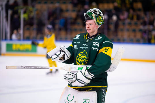 Björklövens målvakt Melker Thelin
