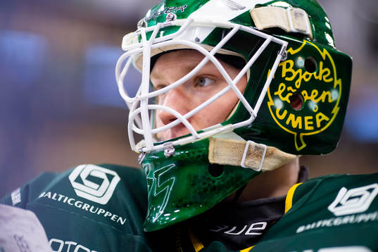Björklövens målvakt Melker Thelin