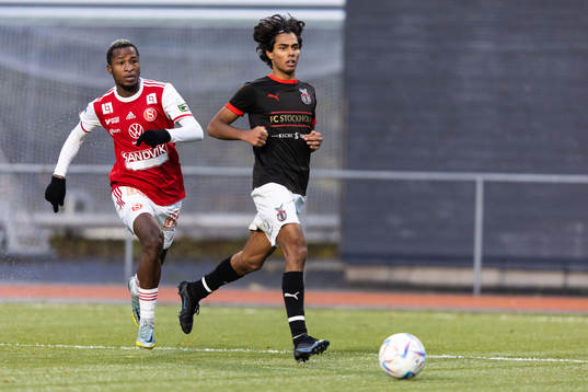 Sandvikens Lague Byiringiro och FC Stockholms Jonathan