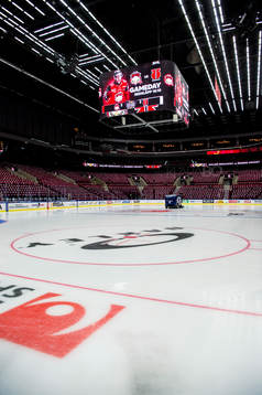 Malmö arena innan ishockeymatchen i SHL mellan Malmö