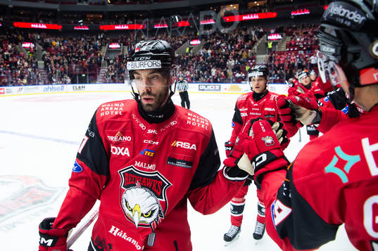 Malmö Redhawks Markus Lauridsen jublar