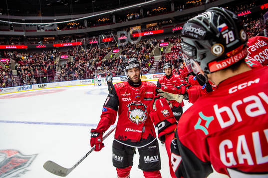 Malmö Redhawks Markus Lauridsen jublar