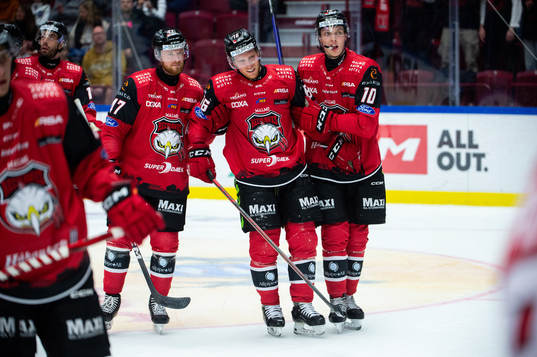 Malmö Redhawks Matias Lassen har ont