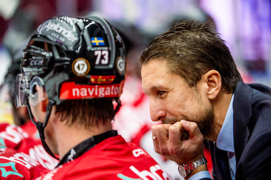 Malmö Redhawks tränare Tomas Kollar och Adam Ollas