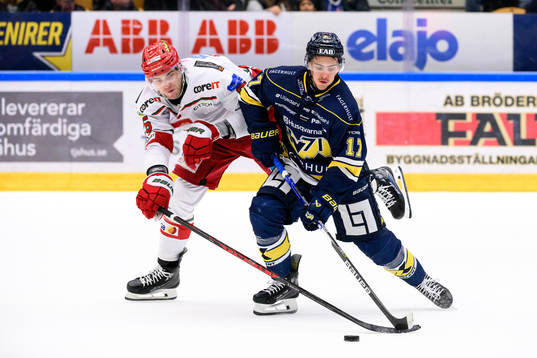 MoDos Sam Vigneault och HV71s Isac Brännström