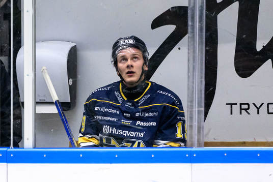 HV71s Henrik Borgström deppar i utvisningsbåset