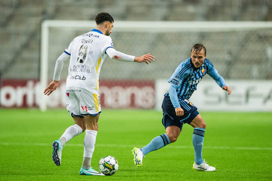 Djurgårdens Pierre Neurath Bengtsson och Sirius Wessam