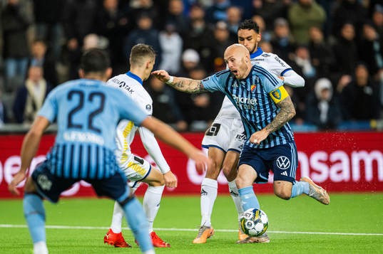 Djurgårdens Magnus Eriksson och Sirius Joakim Persson