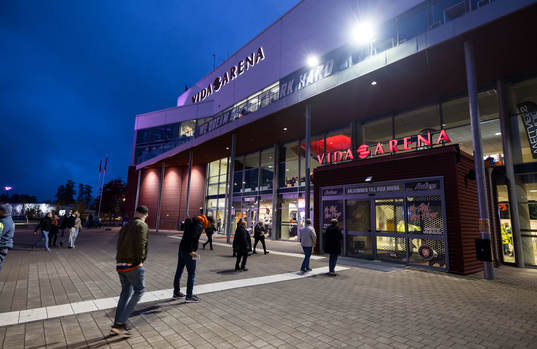Exteriör vy av Vida Arena
