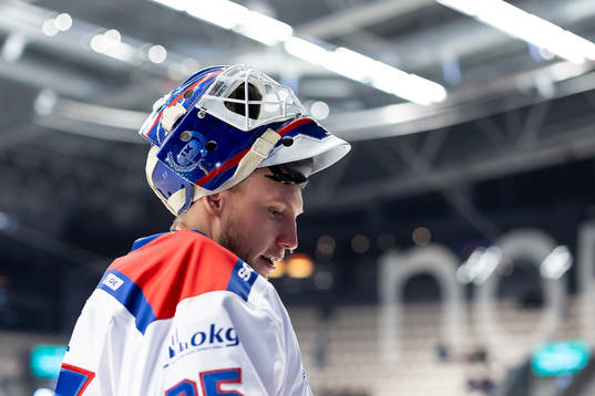 Oskarshamns målvakt Emil Kruse