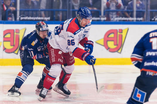 Växjös Kalle Kossila och Oskarshamns Lukas Jasek