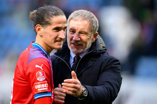 Helsingborgs tränare Stuart Baxter jublar