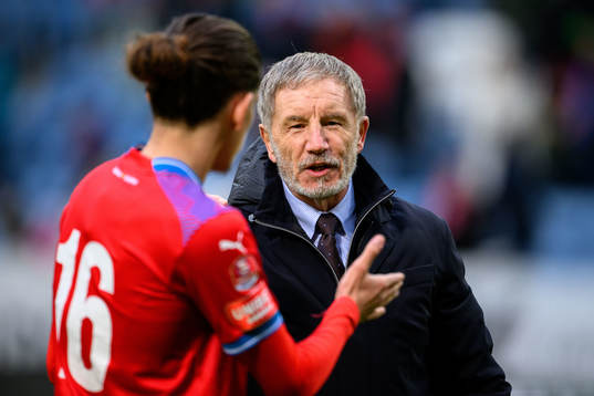 Helsingborgs tränare Stuart Baxter jublar