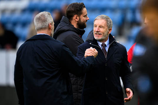 Helsingborgs tränare Stuart Baxter jublar
