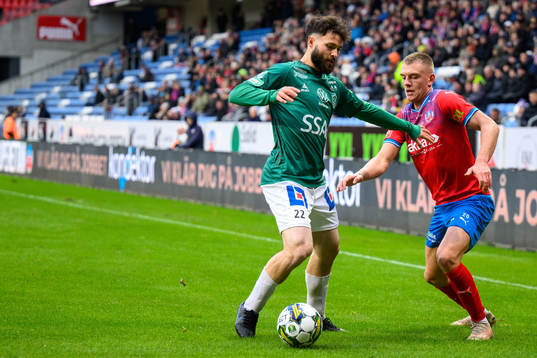 Brages Jonathan Syberg Tamimi och Helsingborgs Dennis Olsson