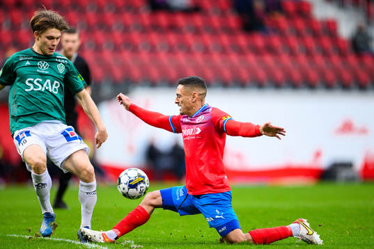 Brages Gustav Berggren och Helsingborgs Cole Alexander