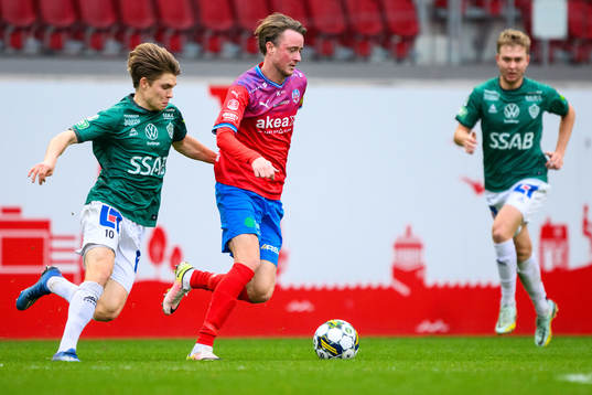 Brages Gustav Berggren och Helsingborgs Rasmus Jönsson