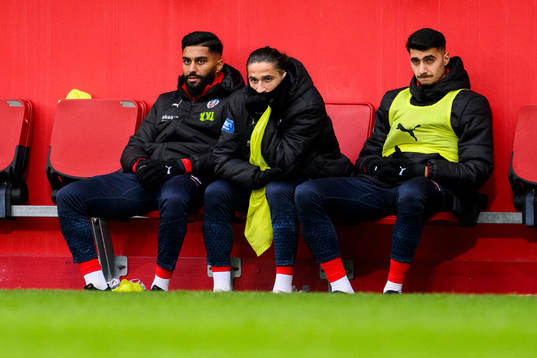 Helsingborgs Amin Al-Hamawi, Ervin Gigovic och Amar Muhsin