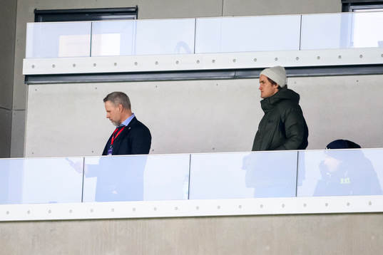 Helsingborgs ordförande Fredrik Karlsson och Thomas Pauck