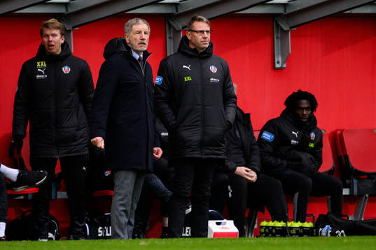 Helsingborgs tränare Stuart Baxter och assisterande