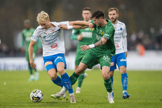 Värnamos Victor Larsson och Hammarbys Viktor Djukanovic
