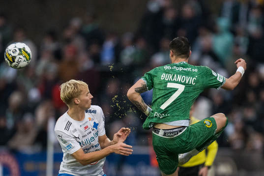 Värnamos Victor Larsson och Hammarbys Viktor Djukanovic