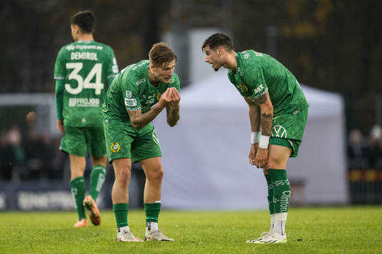 Hammarbys Fredrik Hammar och Viktor Djukanovic