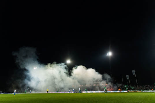 Rök från pyroteknik