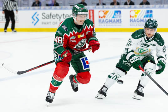 Frölundas Carl Klingberg och Färjestads Marcus Nilsson