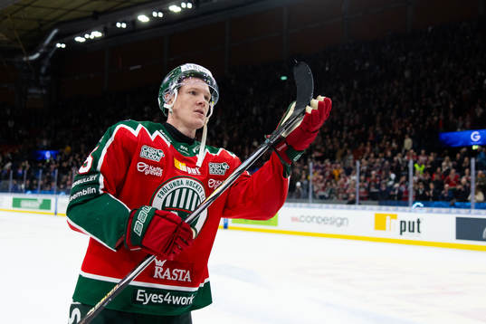 Frölundas Gustav Rydahl tackar klacken
