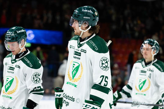 Färjestads Jeremy Salvas Groleau  deppar