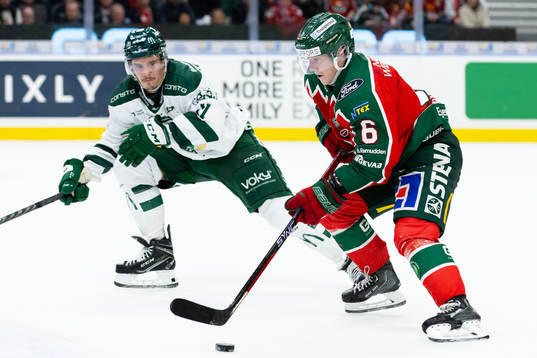 Färjestads Joakim Nygård och Frölundas Filip Hasa