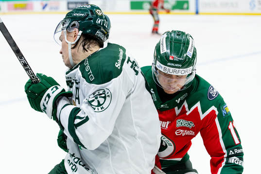 Färjestads Joakim Nygård och Frölundas Erik Borg