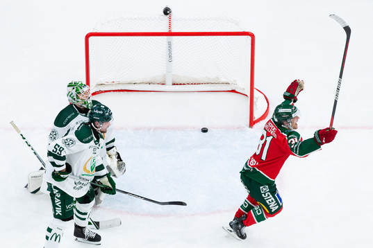 Frölundas Nicklas Lasu jublar