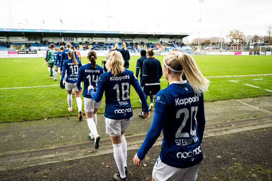 Trelleborgs spelare gör entré