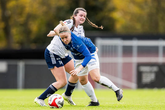 Sundsvalls Hannah Tillett och Trelleborgs Ebba Jahnfors