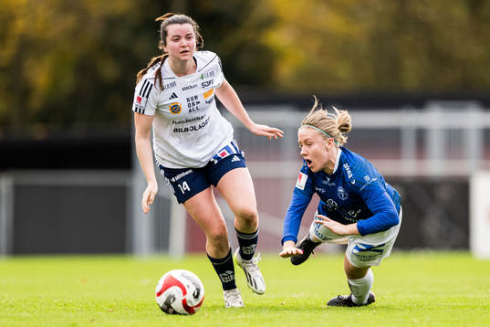 Sundsvalls Hannah Tillett och Trelleborgs Ebba Jahnfors