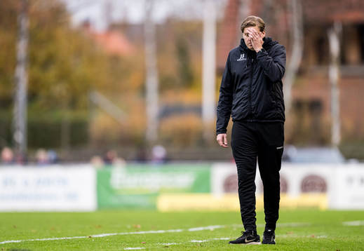 Trelleborgs tränare Joakim Felldin deppar