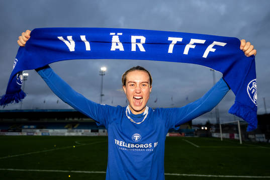Trelleborgs Viktoria Persson jublar