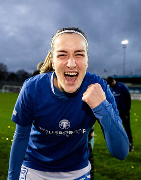 Trelleborgs Edina Filekovic jublar