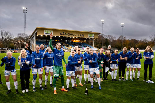 Trelleborgs spelare jublar