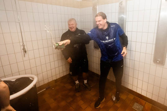 Trelleborgs assisterande tränare Hans Malmgren och