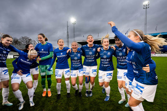 Trelleborgs spelare jublar