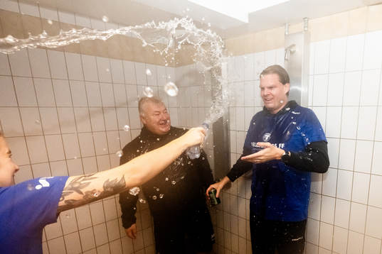 Trelleborgs assisterande tränare Hans Malmgren och