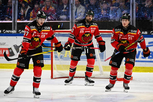 Luleås Oskari Laaksonen, Frederic Allard och Jonas